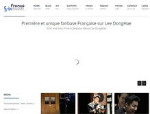 Tablet Screenshot of donghaefrance.com
